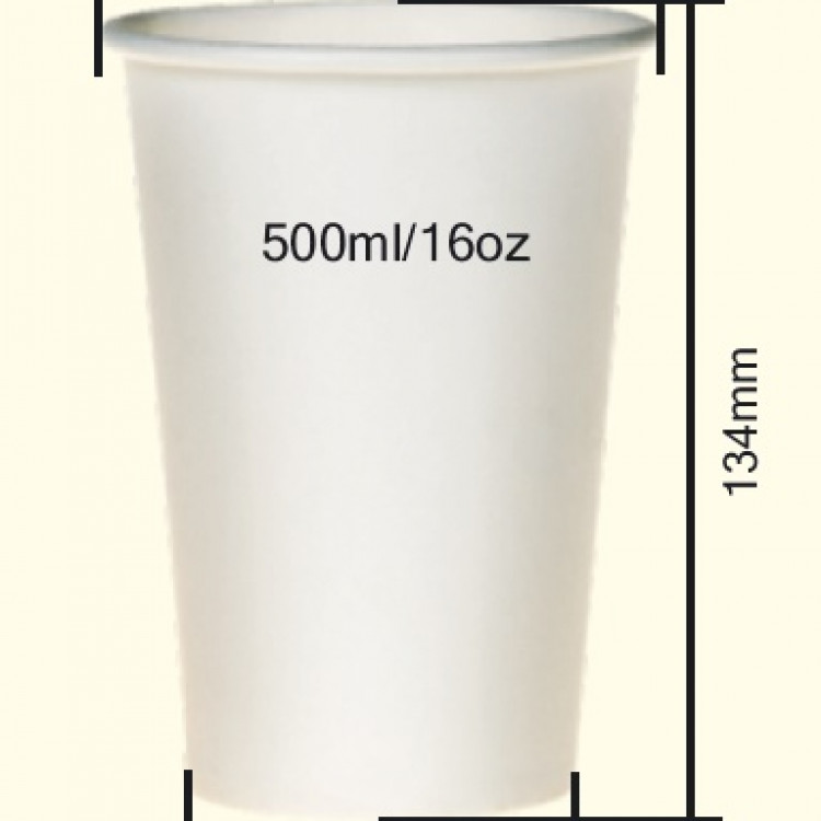 Чаши хартиени 500мл